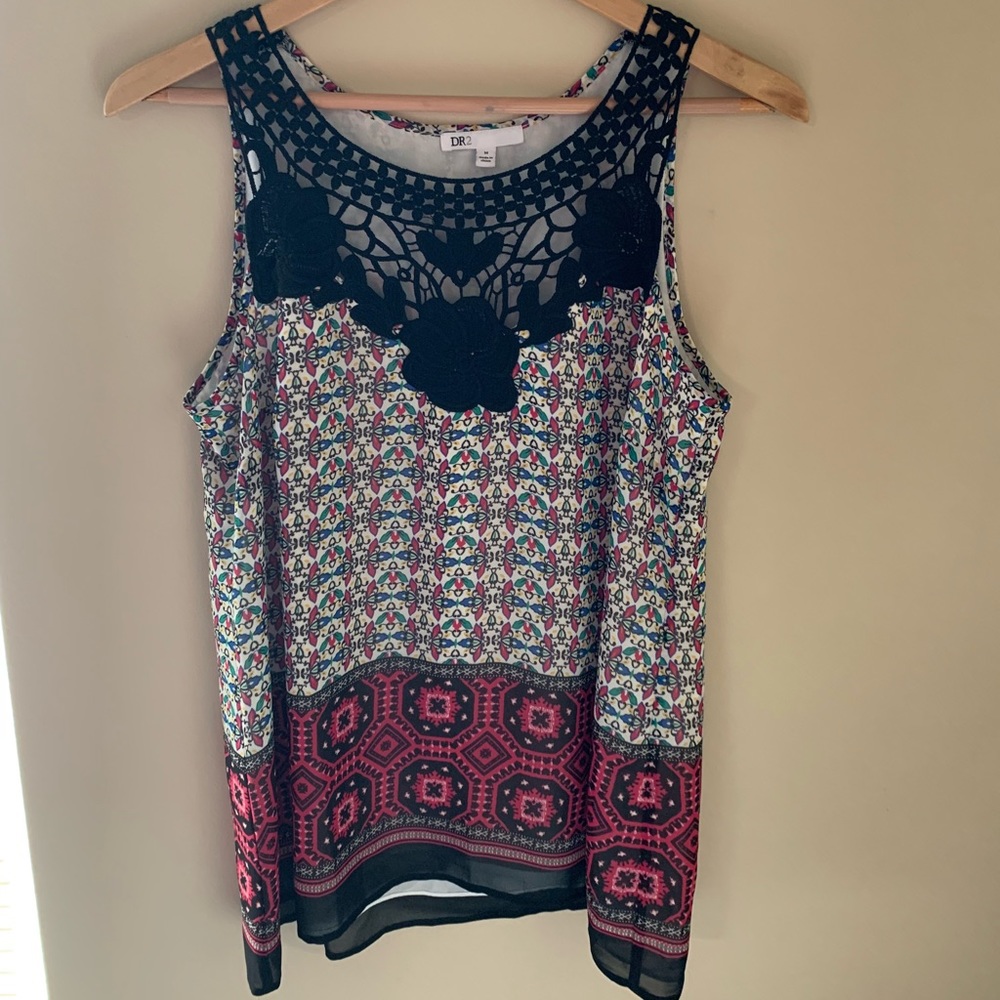 Black lace tank top